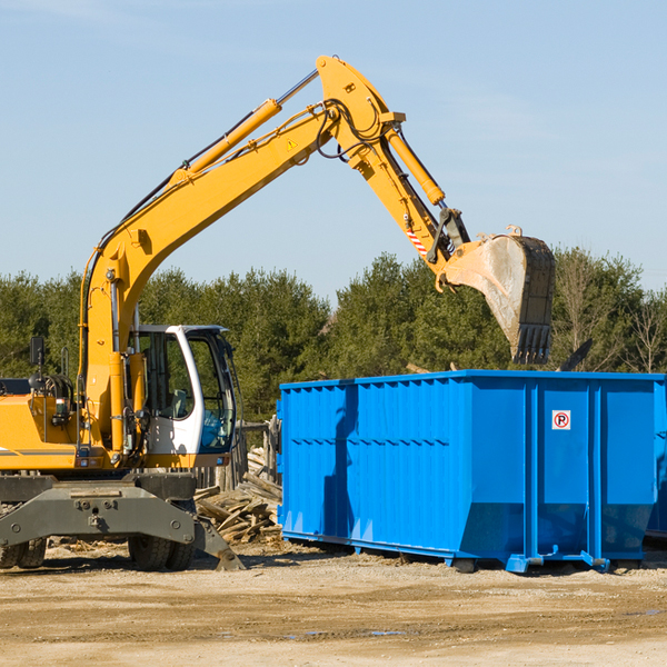 what are the rental fees for a residential dumpster in Piltzville